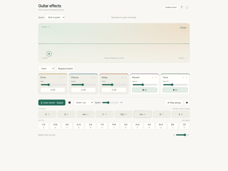 online virtual guitar effects